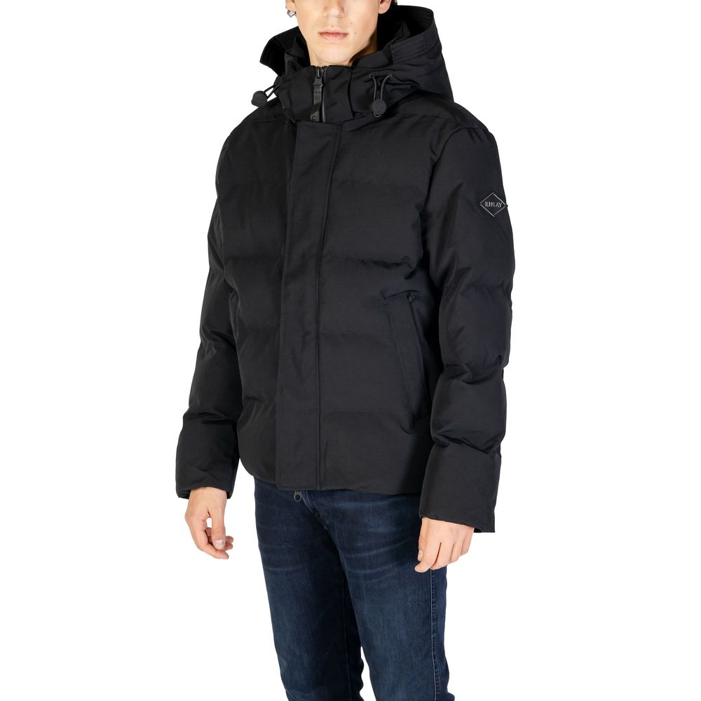 Black Polyamide Jackets & Coat - ventzia