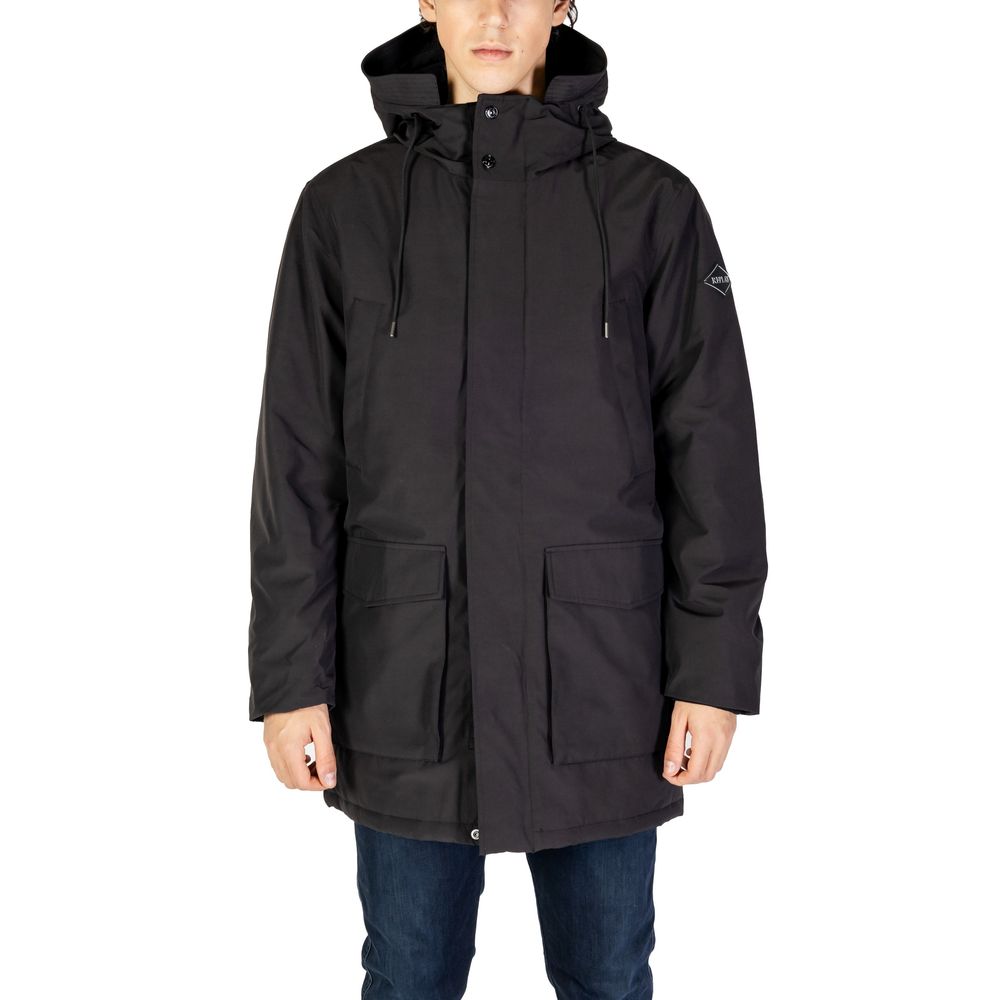 Black Polyamide Parka - ventzia