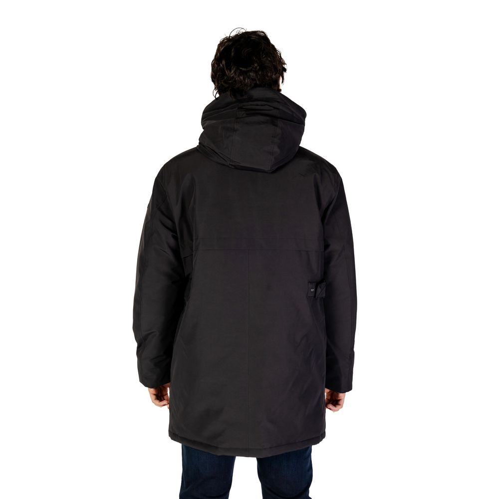 Black Polyamide Parka - ventzia