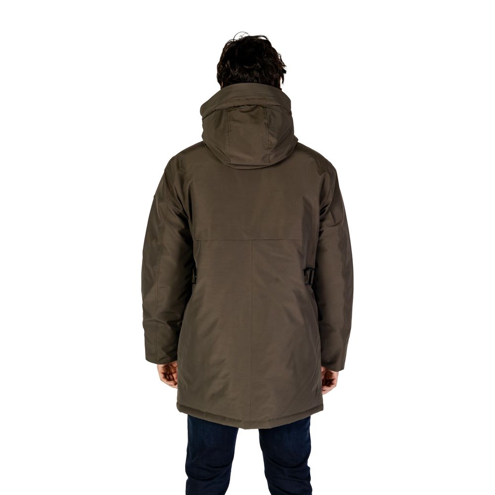 Green Polyamide Parka - ventzia