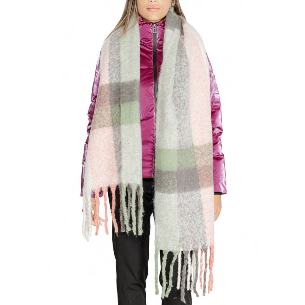 Gray Recycled Polyester Scarf - ventzia