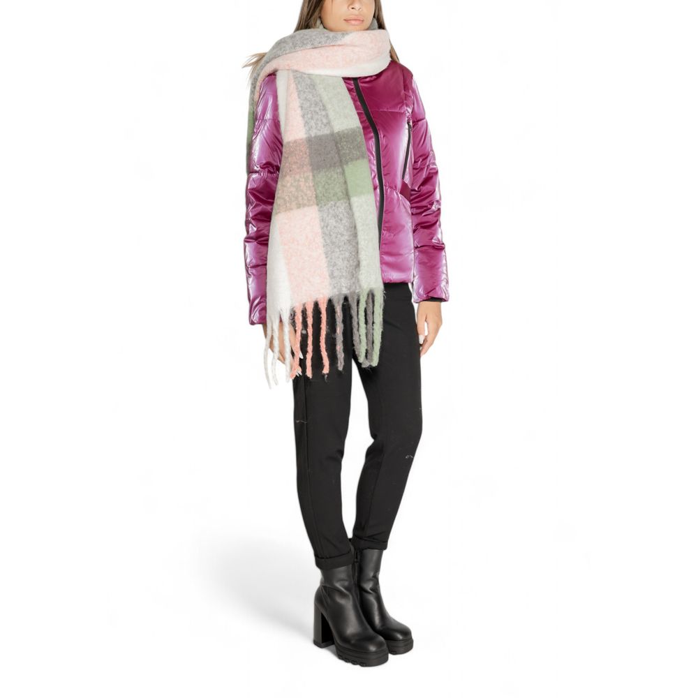 Gray Recycled Polyester Scarf - ventzia