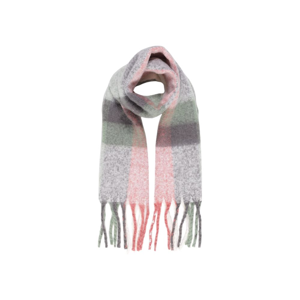 Gray Recycled Polyester Scarf - ventzia