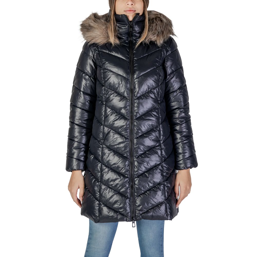 Black Polyamide Jackets & Coat - ventzia