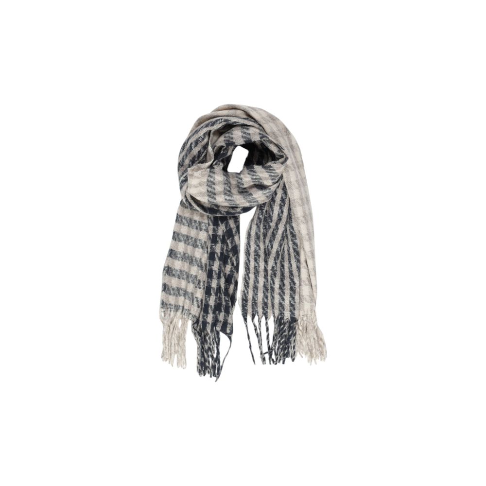 Gray Recycled Polyester Scarf - ventzia