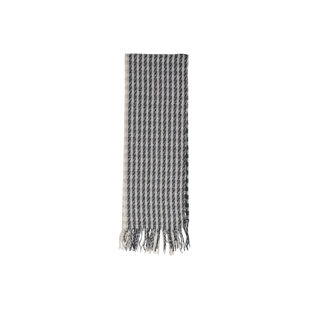 Gray Recycled Polyester Scarf - ventzia