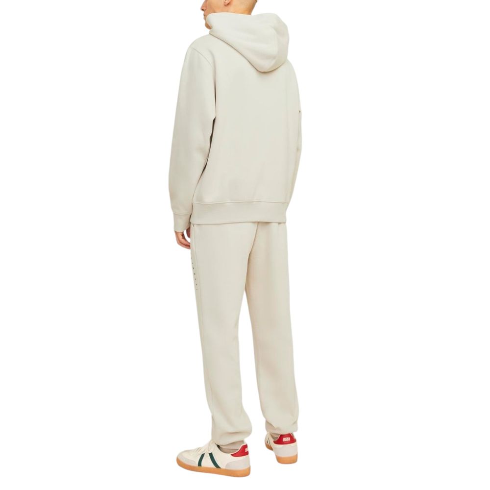 Beige Cotton Hoody - ventzia