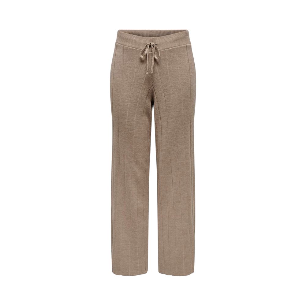 Beige Marabou Pant - ventzia