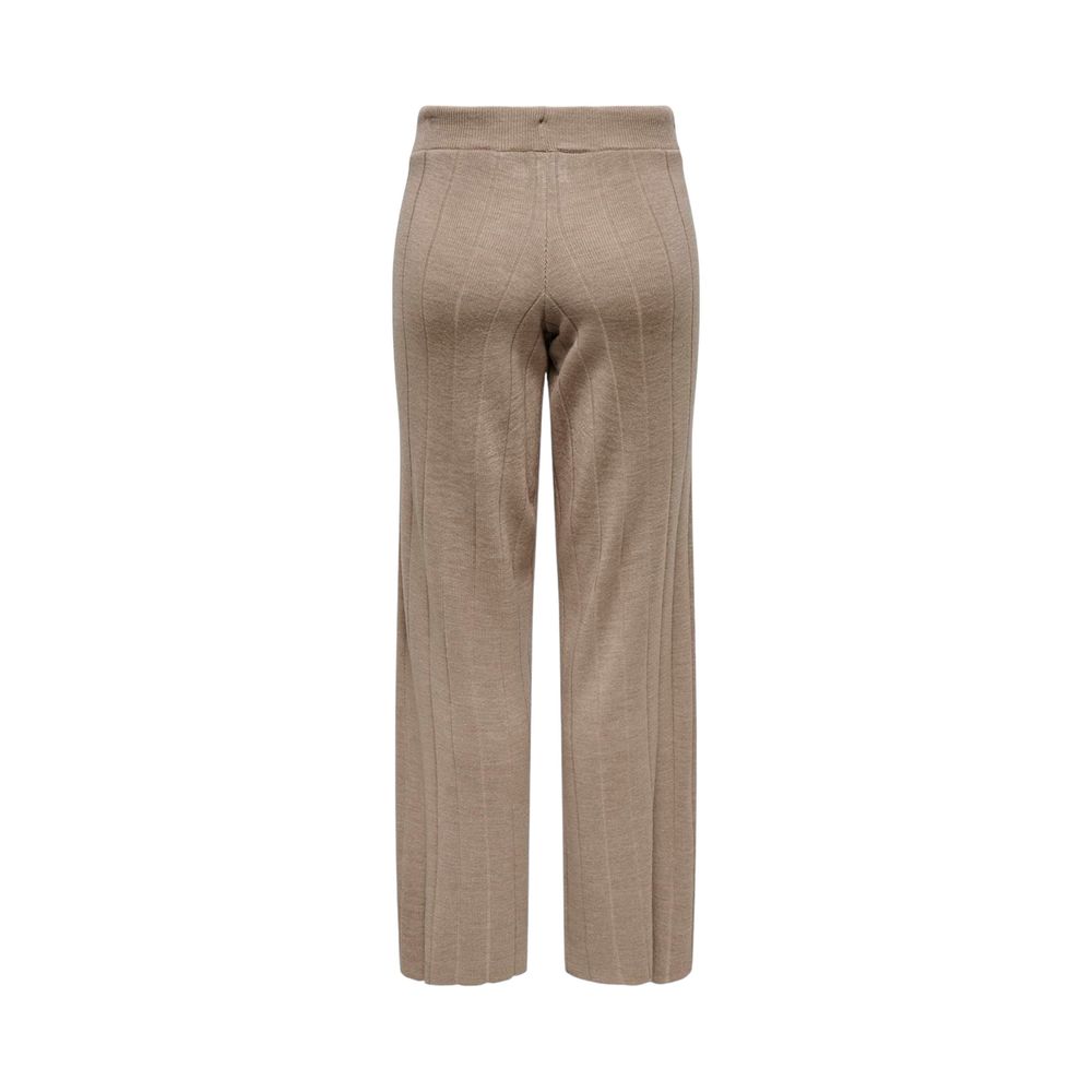Beige Marabou Pant - ventzia