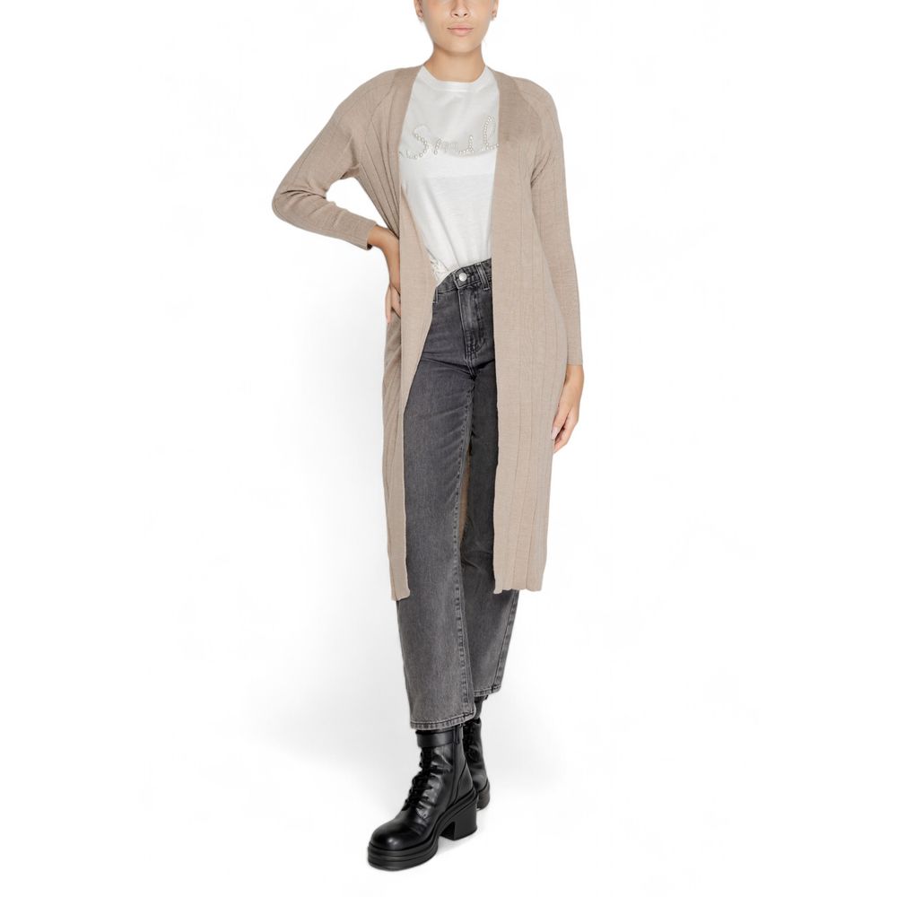 Beige Marabou Cardigan - ventzia