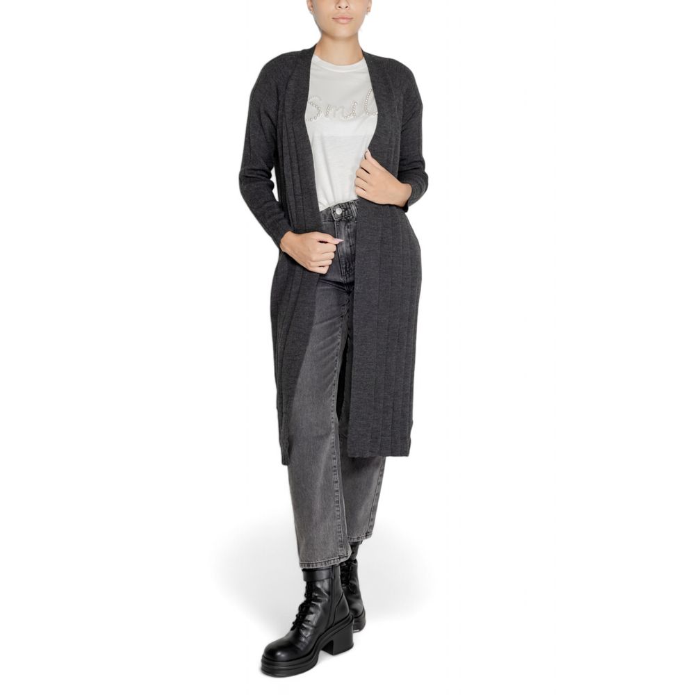 Gray Marabou Cardigan - ventzia