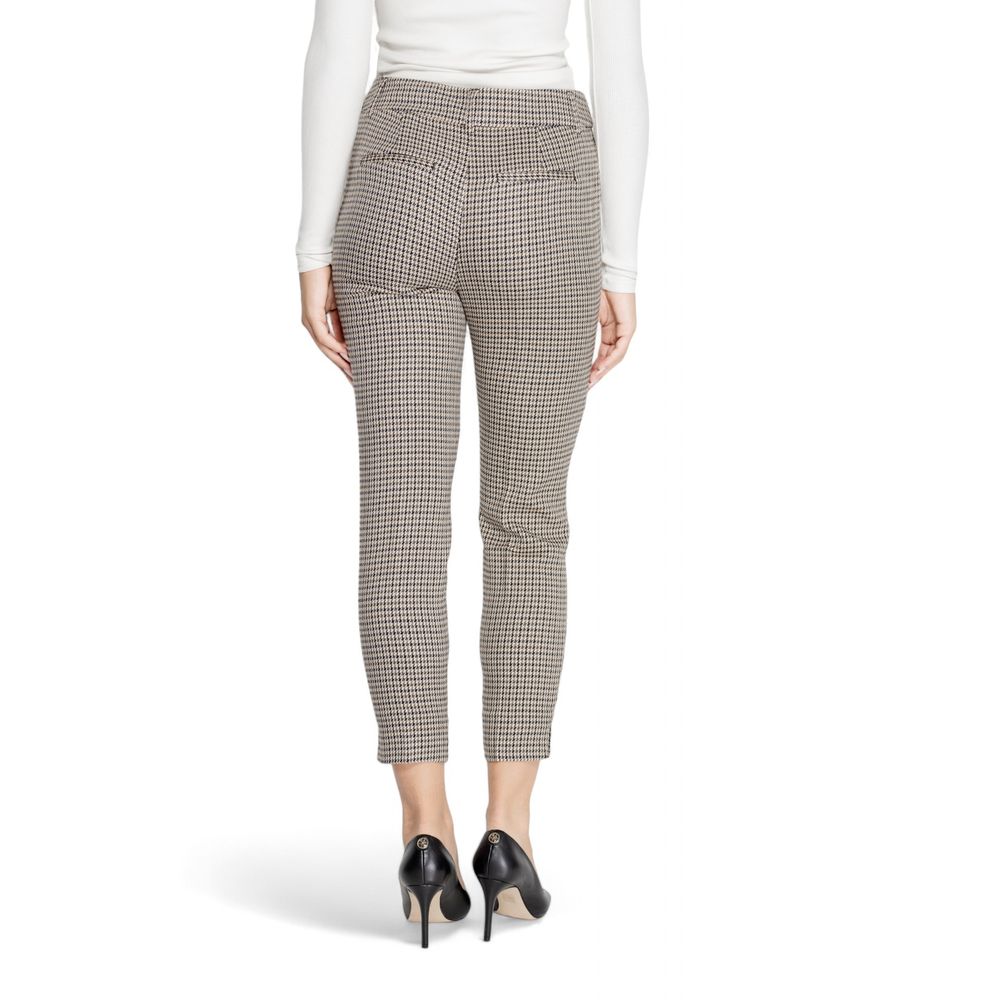 Beige Polyester Pant - ventzia