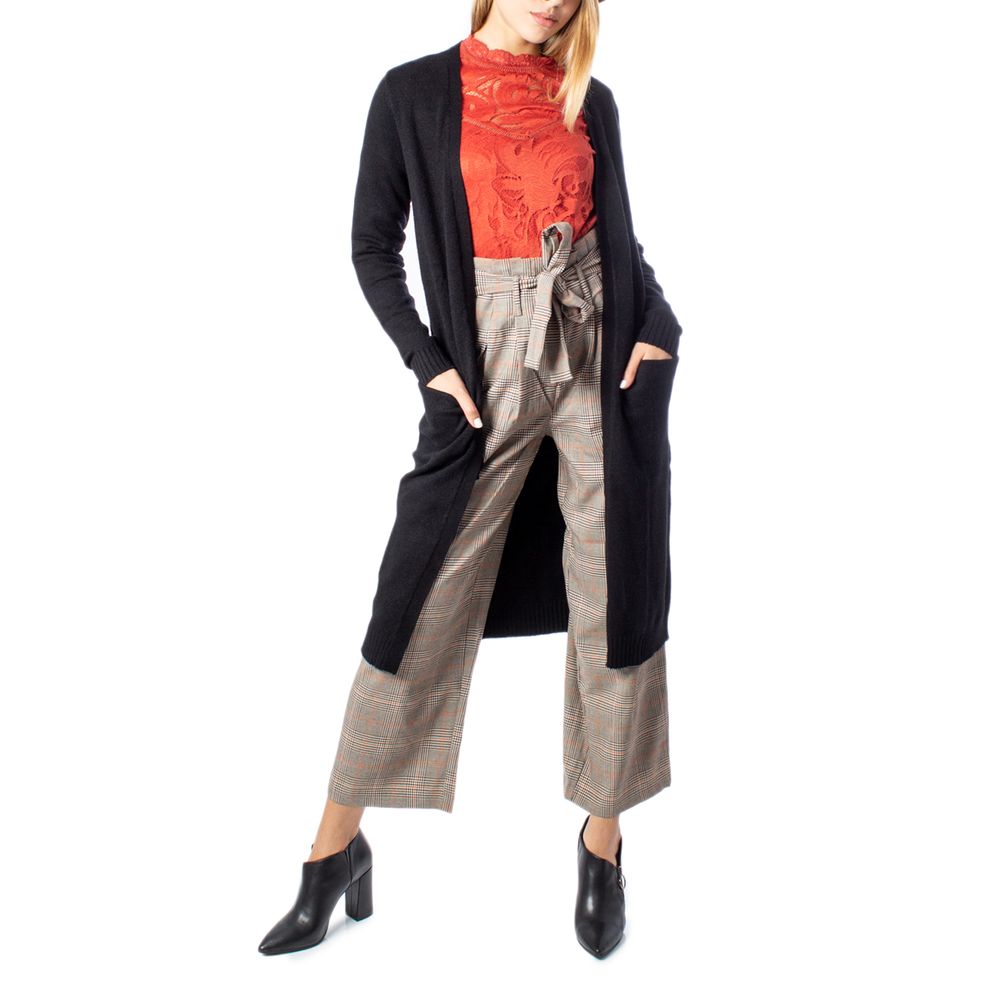 Black Viscose Cardigan - ventzia