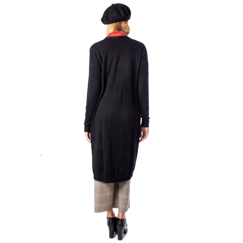 Black Viscose Cardigan - ventzia