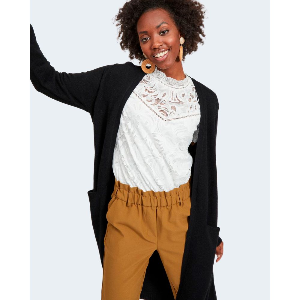 Black Viscose Cardigan - ventzia
