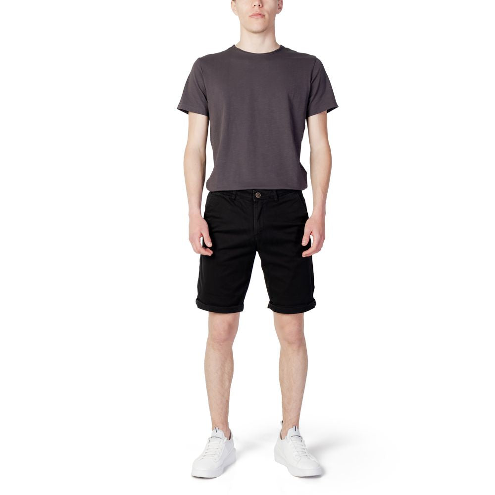 Black Cotton Short - ventzia