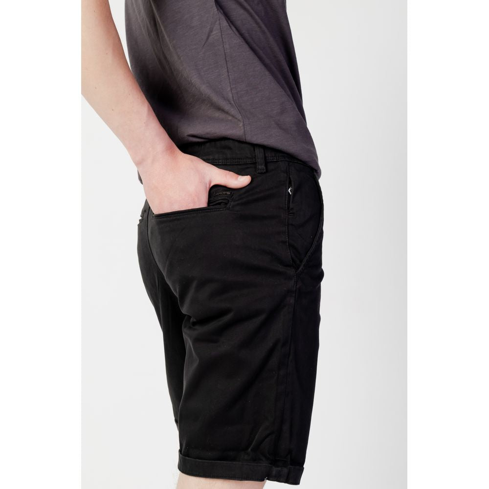 Black Cotton Short - ventzia