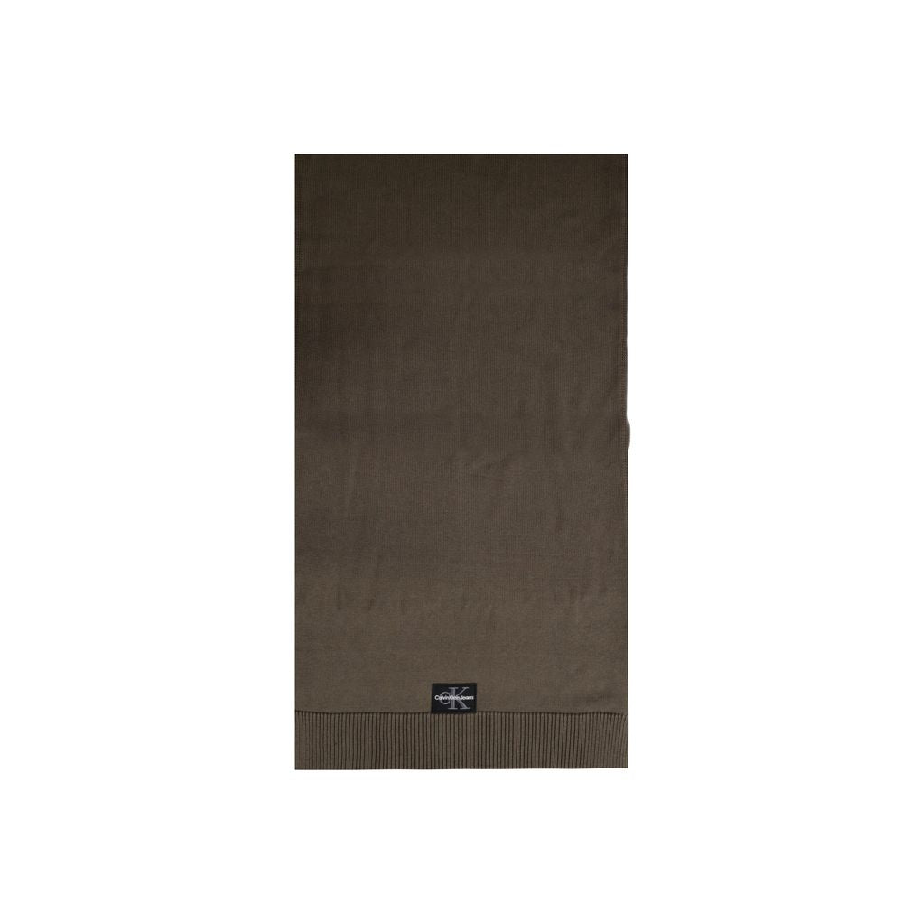 Brown Cotton Scarf - ventzia