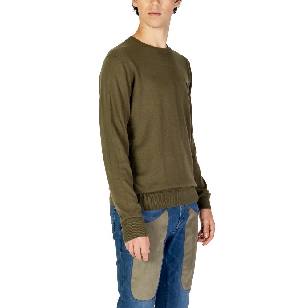 Green Cotton Sweatshirt - ventzia