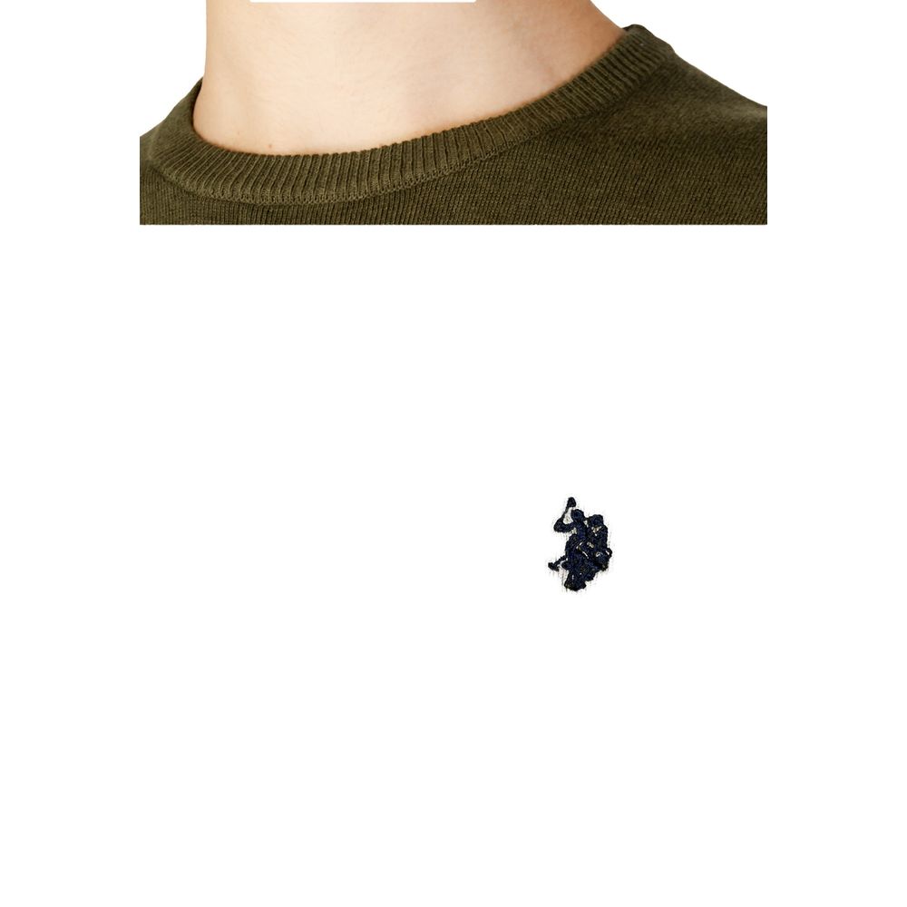 Green Cotton Sweatshirt - ventzia