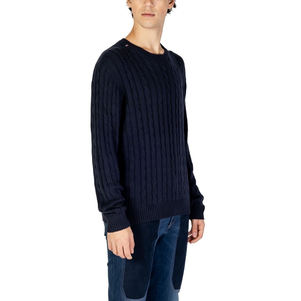 Blue Cotton Sweatshirt - ventzia