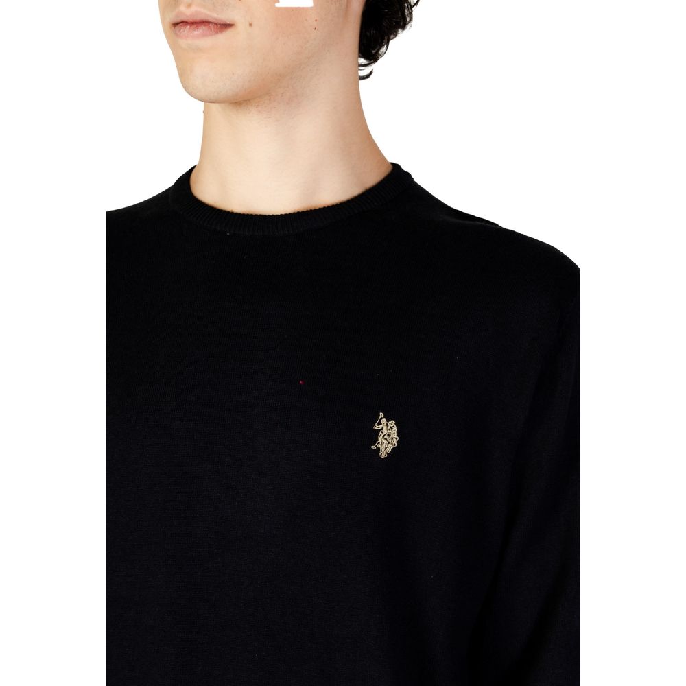 Black Cotton Sweater - ventzia