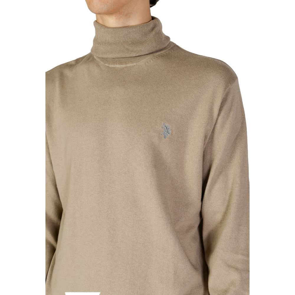 Beige Cotton Turtleneck - ventzia