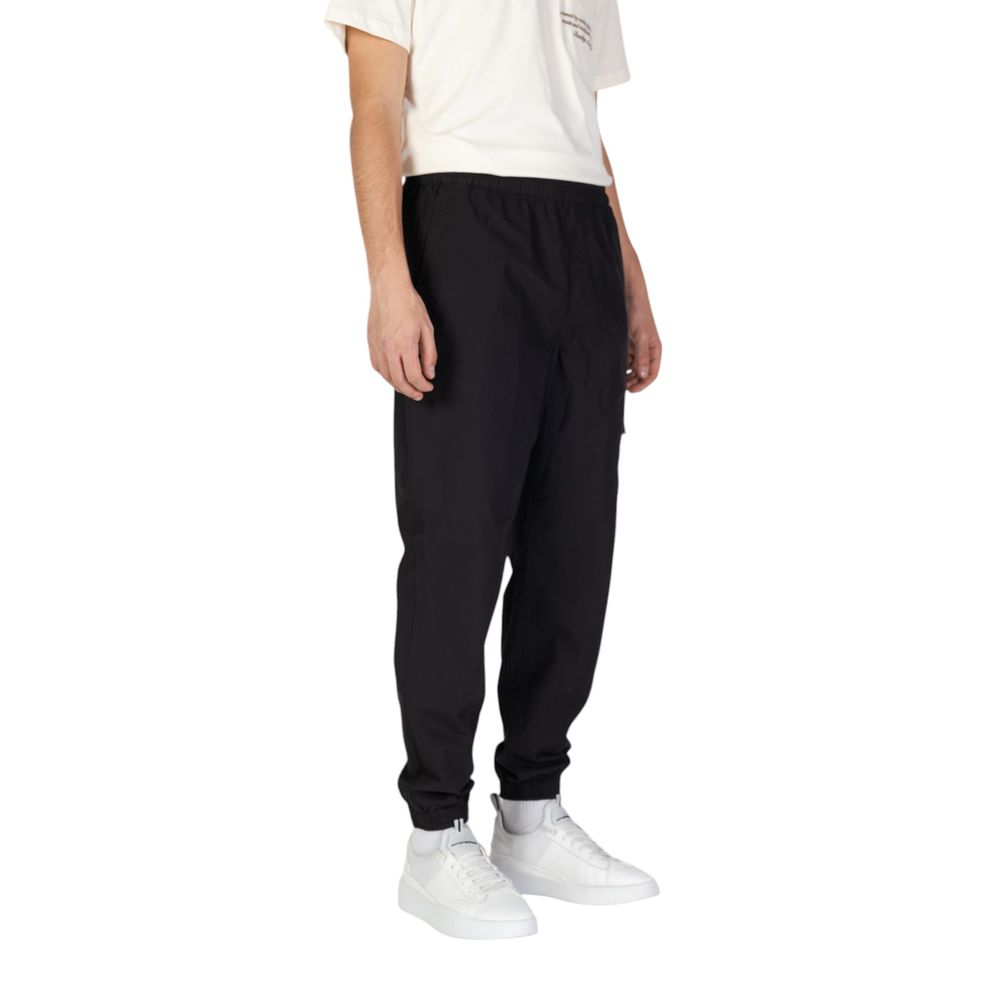 Black Cotton Joggers Workout Pant - ventzia