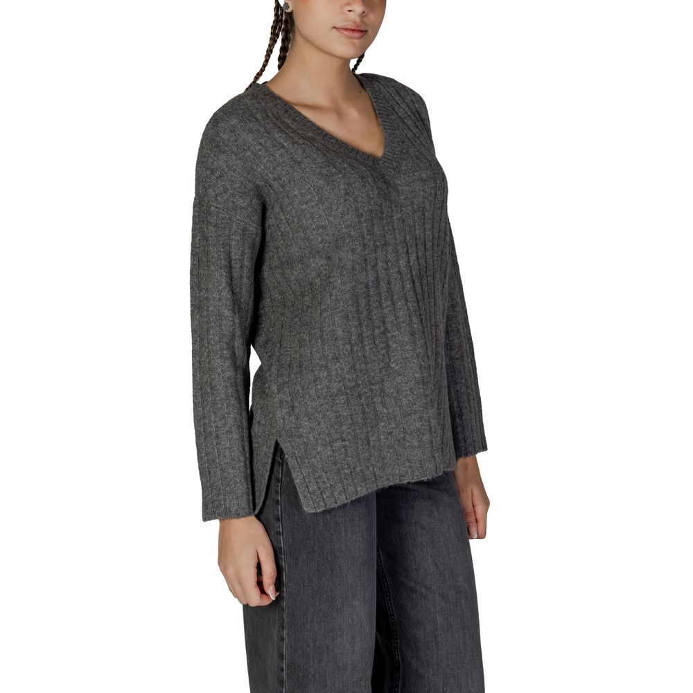 Gray Marabou Sweater