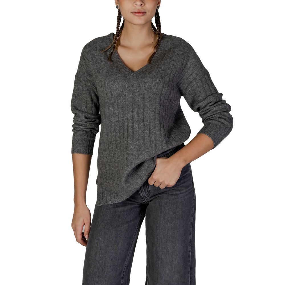 Gray Marabou Sweater