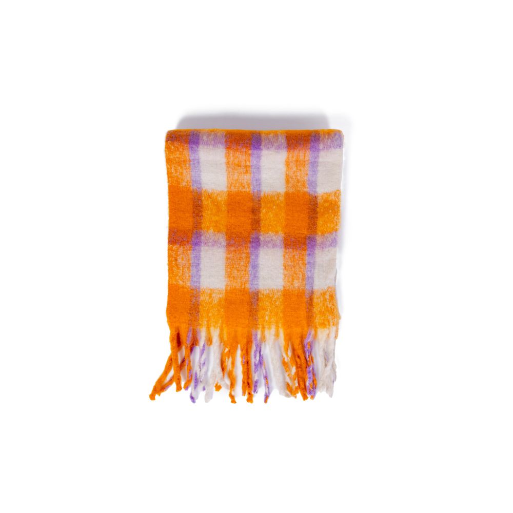 Orange Polyester Scarf - ventzia
