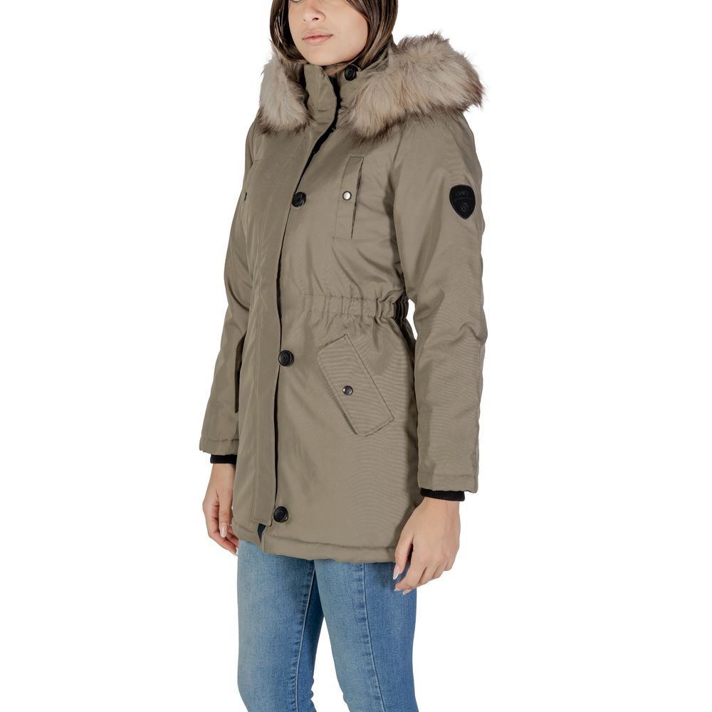 Green Polyester Parka - ventzia