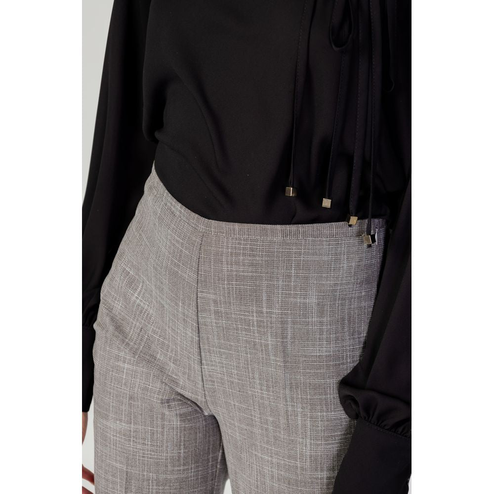Gray Polyester Pant - ventzia