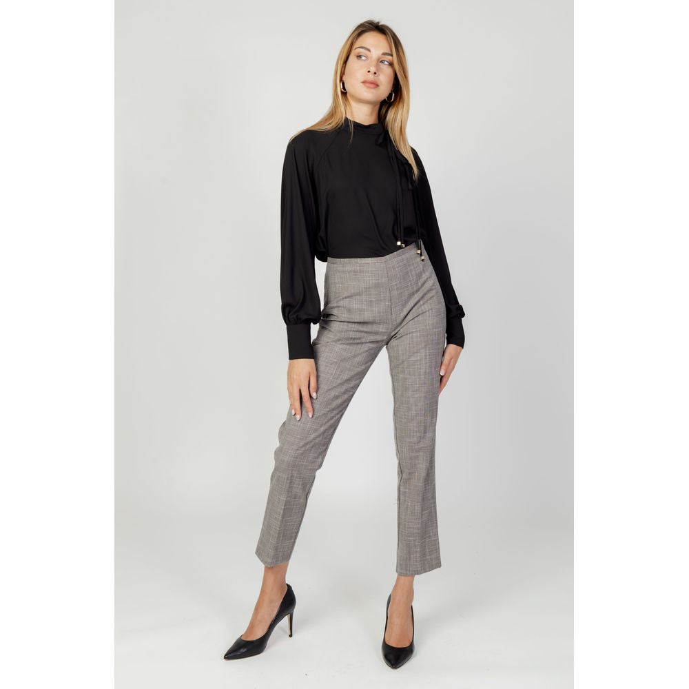 Gray Polyester Pant - ventzia