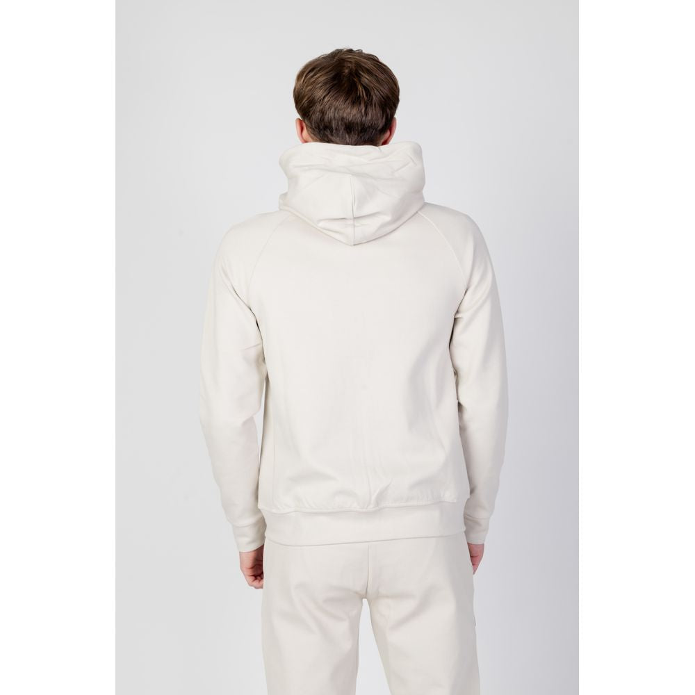 Beige Cotton Hoody - ventzia
