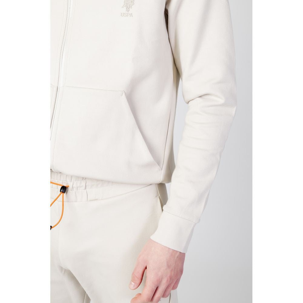 Beige Cotton Hoody - ventzia