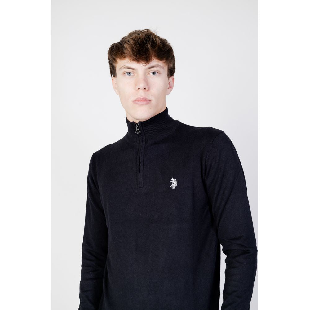 Black Cotton Sweater - ventzia