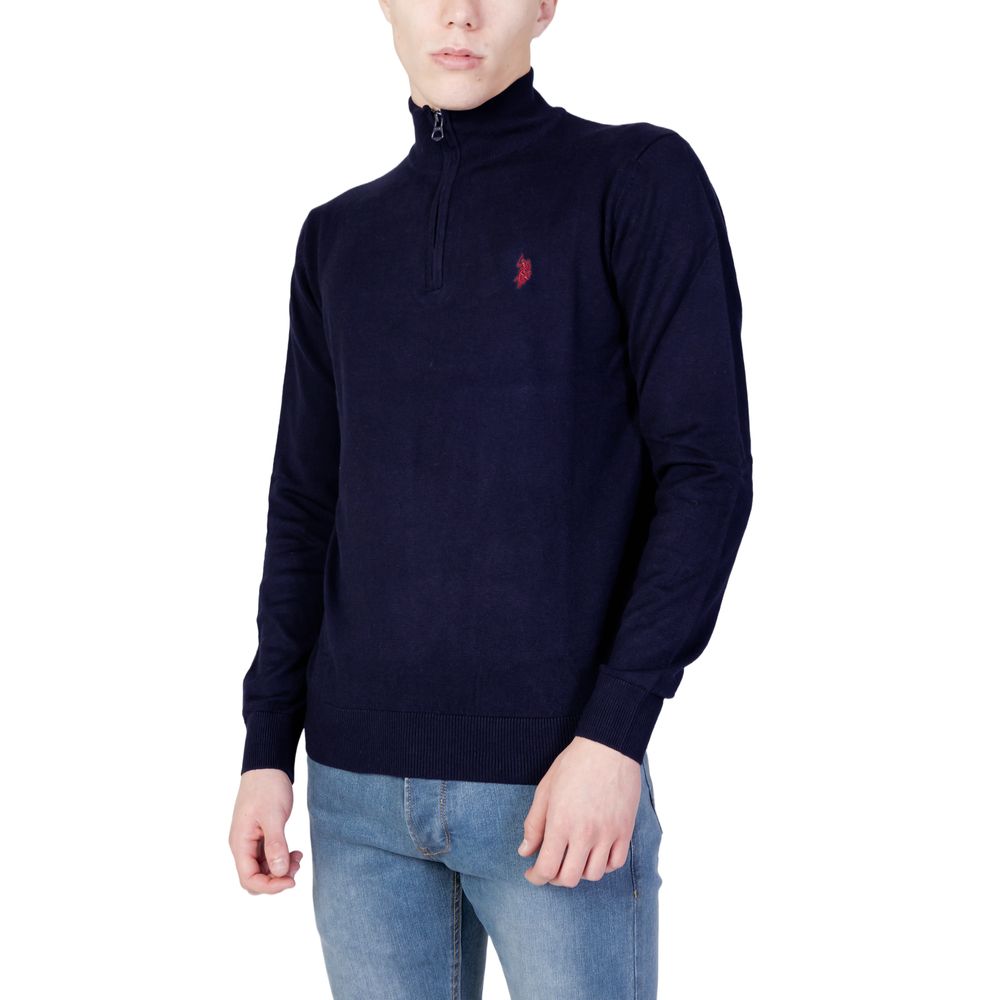 Blue Cotton Sweater - ventzia