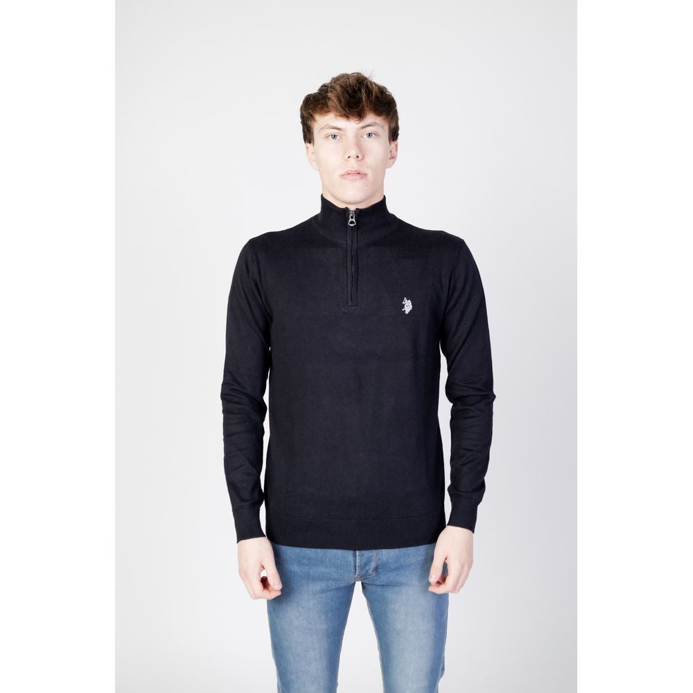 Black Cotton Sweater - ventzia