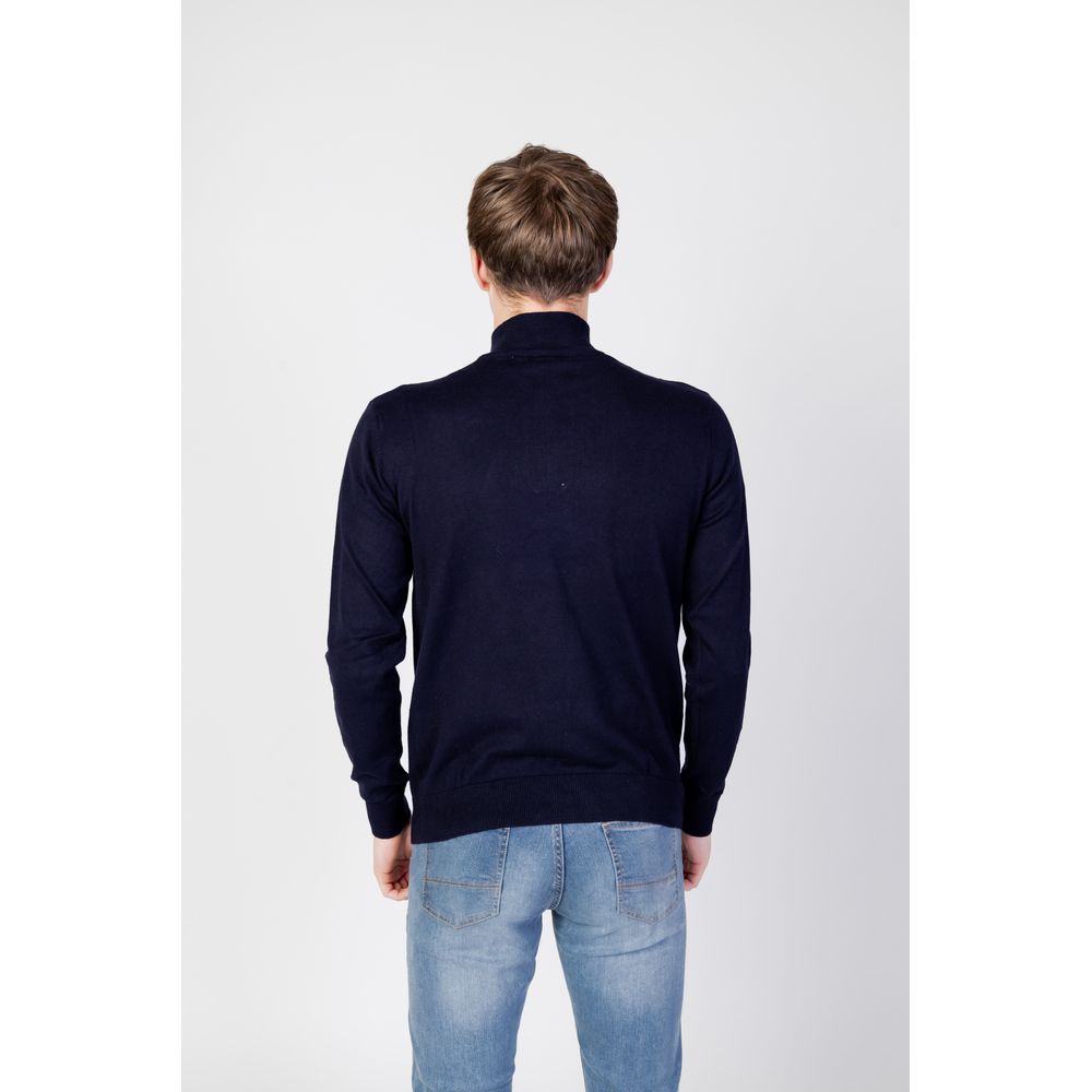 Blue Cotton Sweater - ventzia
