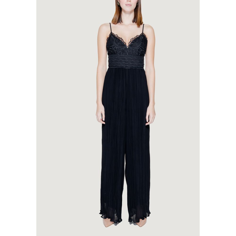 Black Polyester Jumpsuit