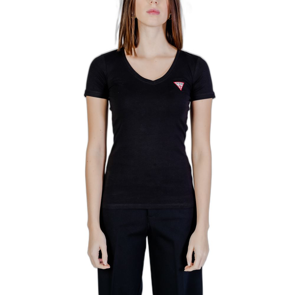 Black Cotton T-Shirt - ventzia
