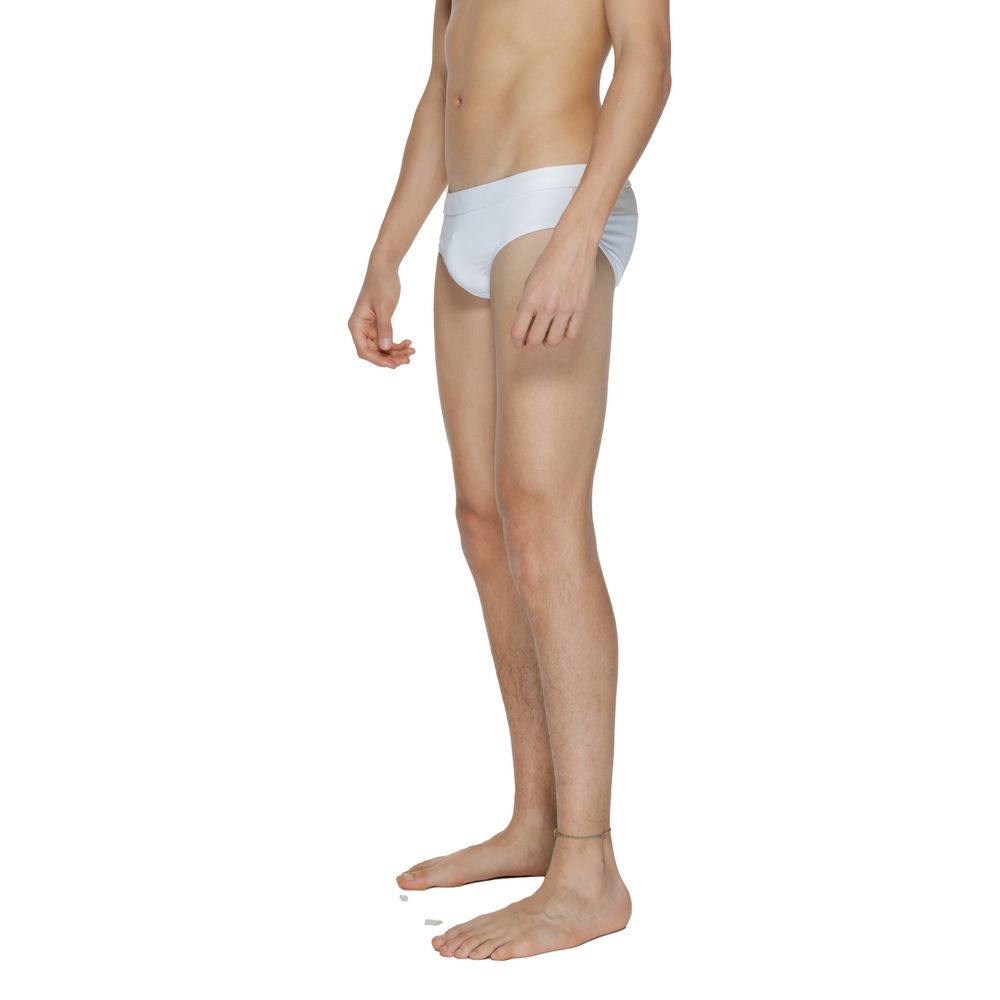 White Polyamide Swim Briefs - ventzia