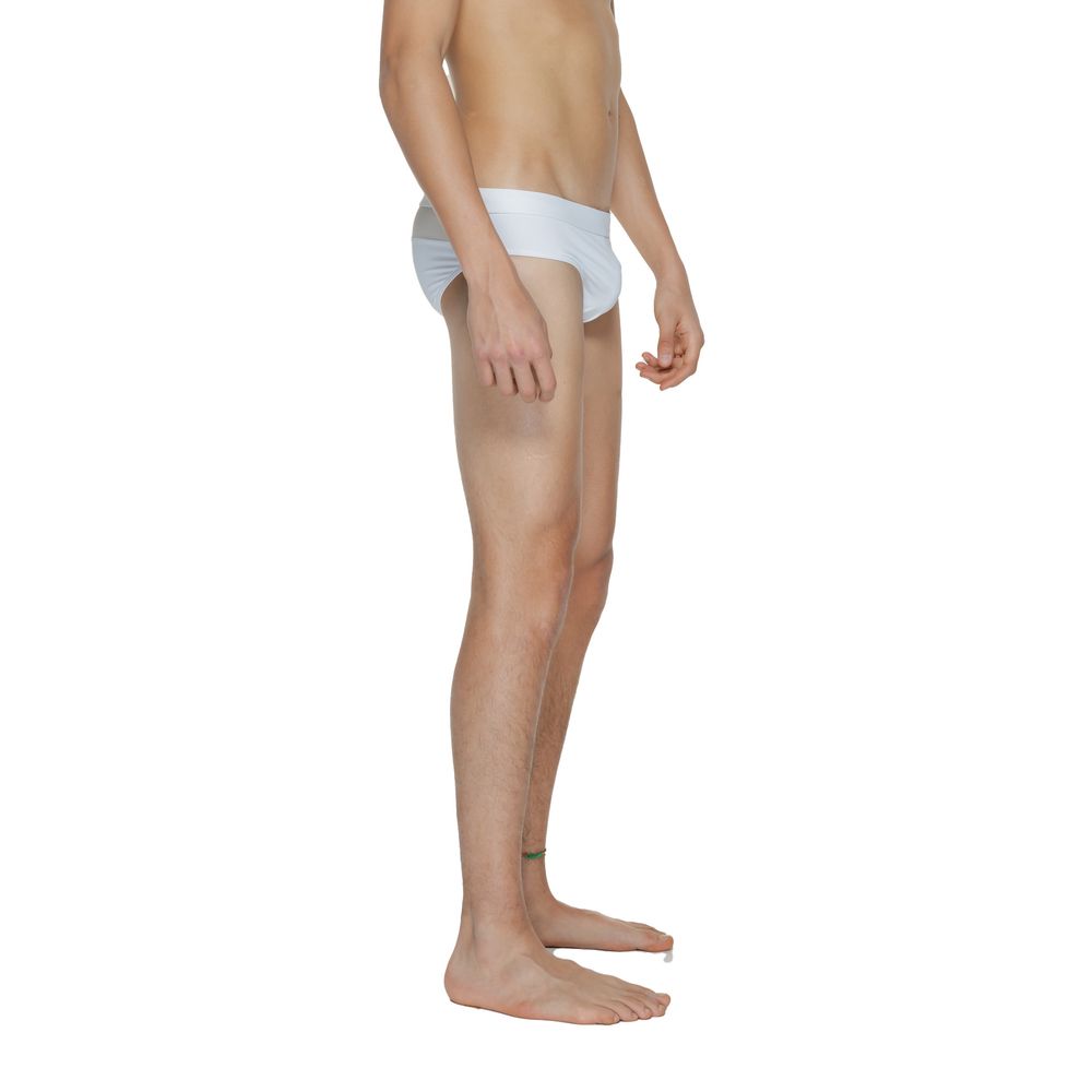 White Polyamide Swim Briefs - ventzia