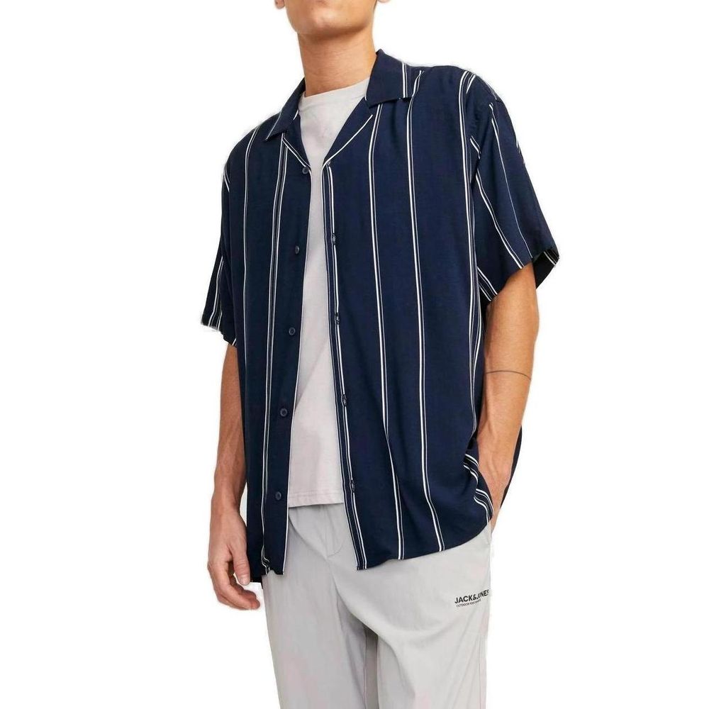 Blue Viscose Shortsleeve - ventzia