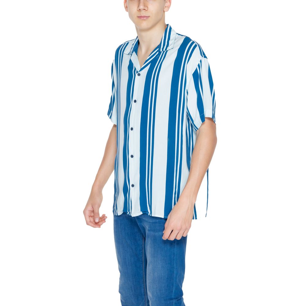 Blue Viscose Shortsleeve - ventzia