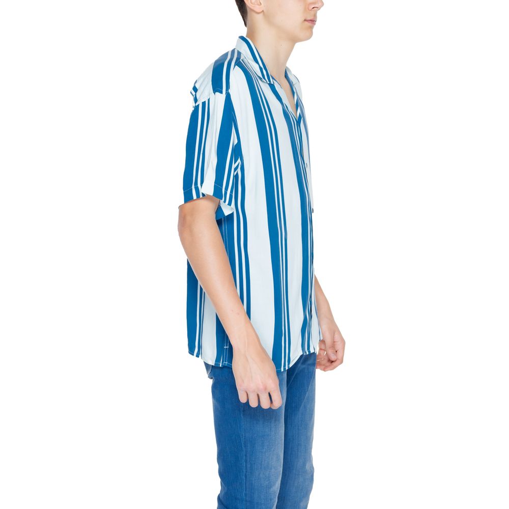 Blue Viscose Shortsleeve - ventzia