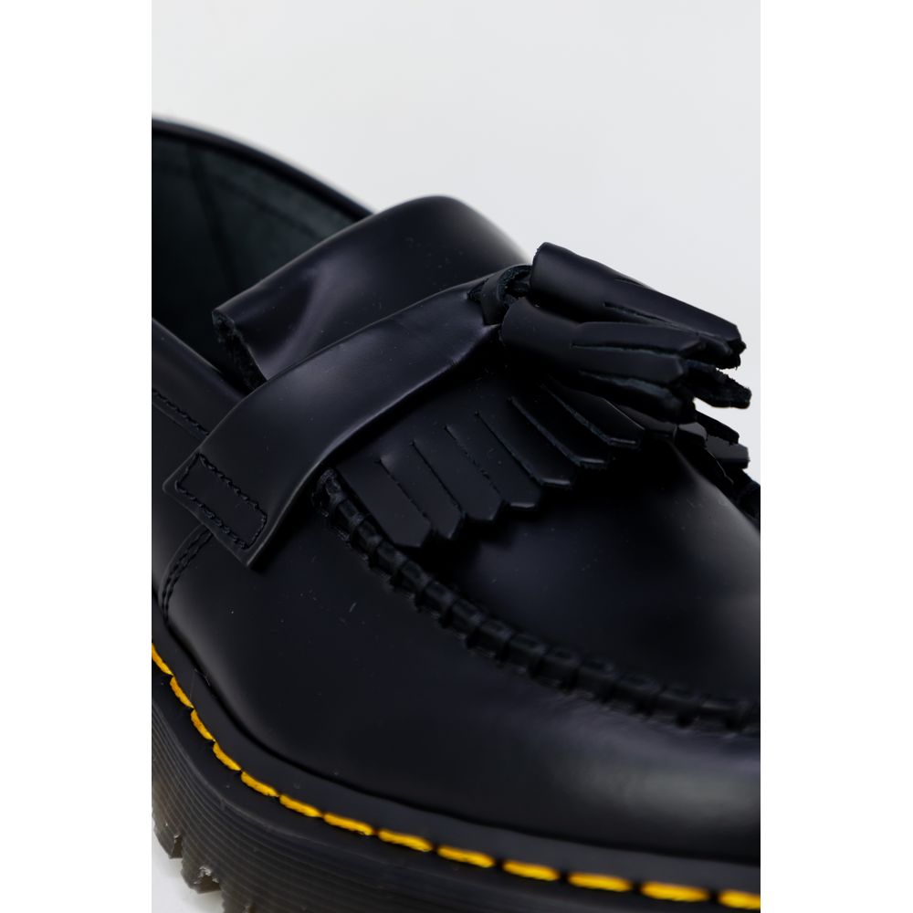 Black Leather Lace-Up Boot