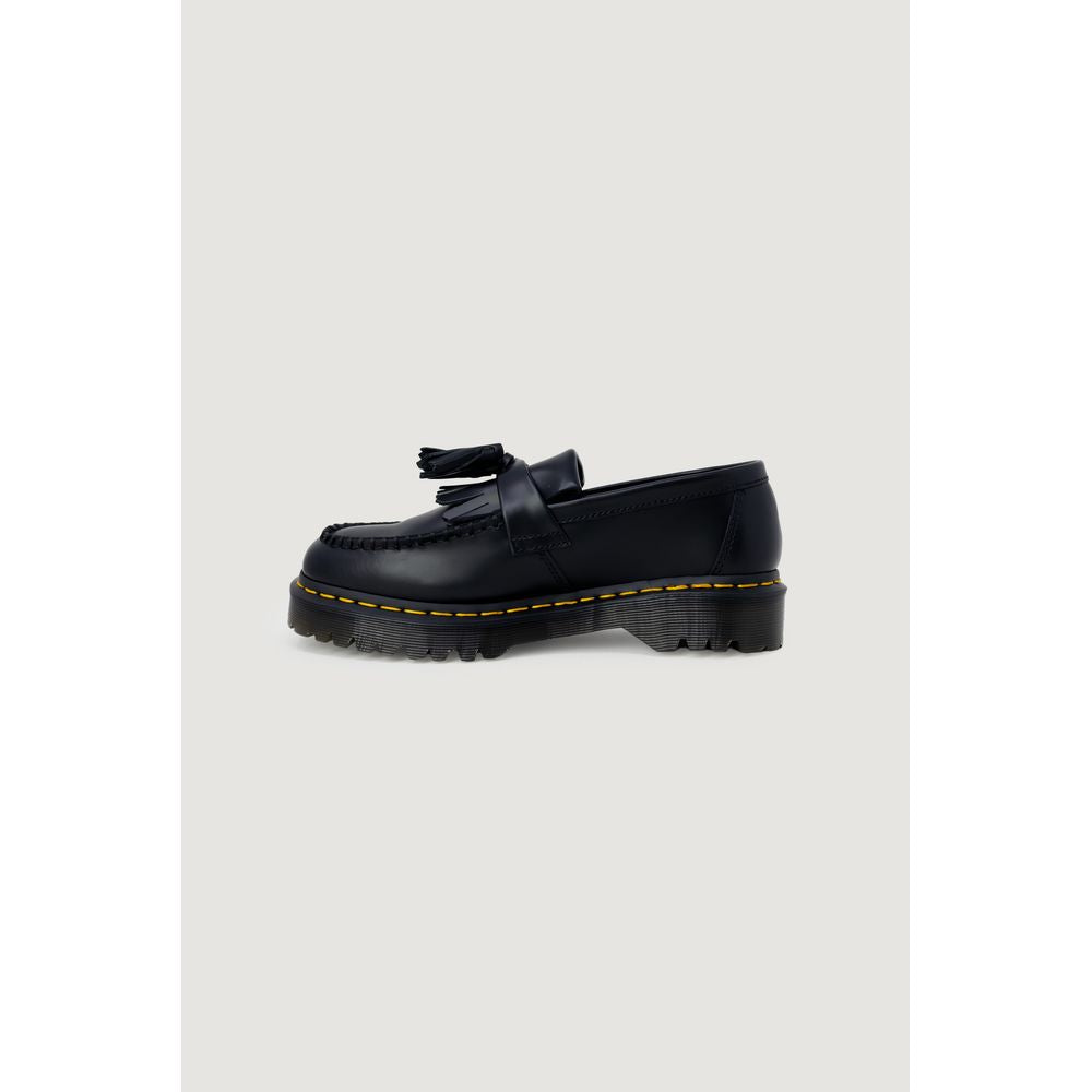 Black Leather Lace-Up Boot