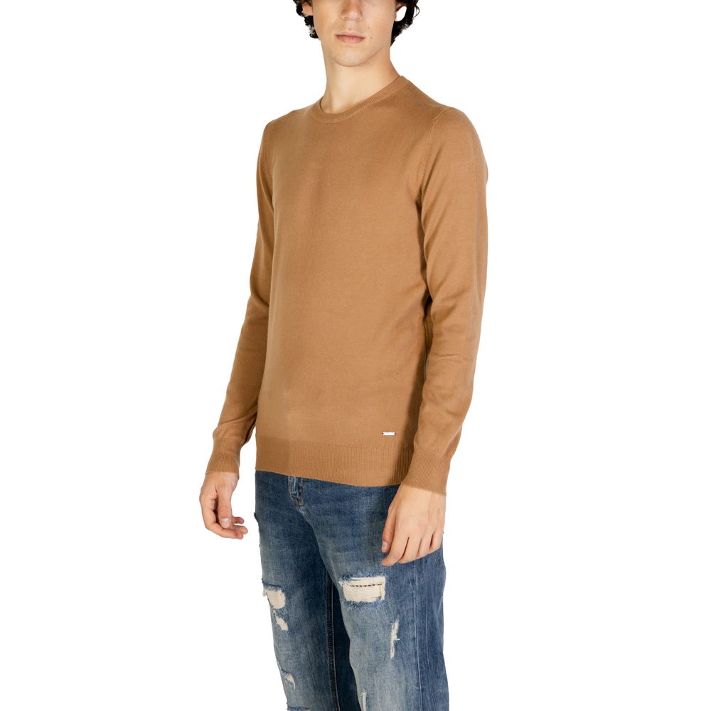 Brown Polyester Sweater - ventzia